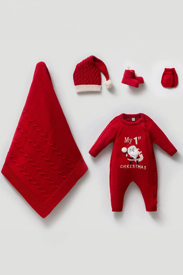 baby-santa-christmas-outfit-5-pcs-THA Dressing at Sophia's StyleNewborn Homecoming Set-1